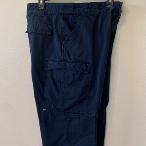 5.11 tactical pants. Size Large Navy blue. 65% polyester 35% cotton